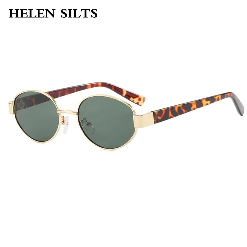 Модные овальные солнцезащитные очки UV400 с градиентными оттенками в