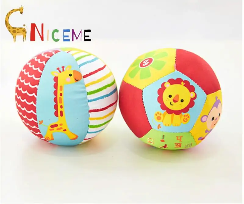 

Hot Sale 1PCS Animal Ball Soft Stuffed Toy Balls Baby Rattles Infant Babies Body Building Ball For 0-12 Months Baby Ball Toys