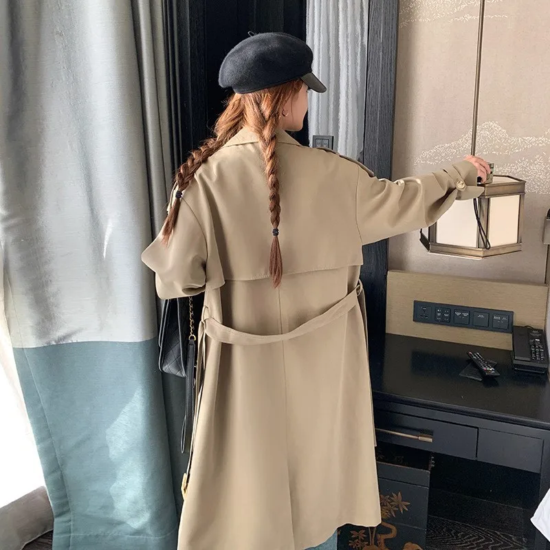 Johnature 2024 модная универсальная осенняя одежда новый повседневный Тренч средней