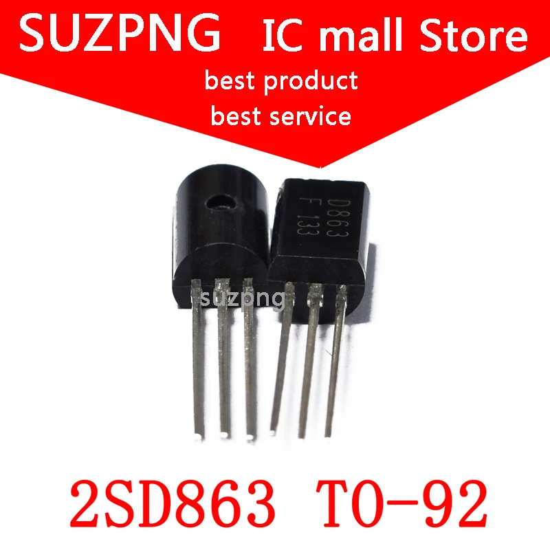 

10 шт 2SD863 D863 TO-92 TO 92 новый оригинальный транзистор