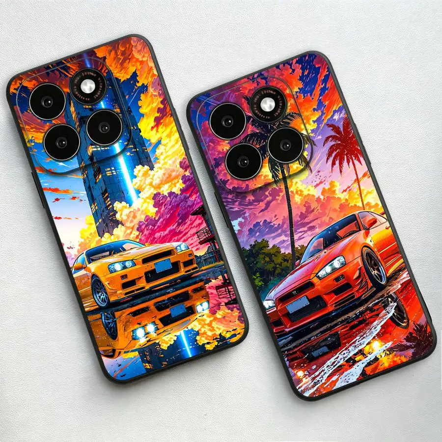 Фото Чехол для телефона Sunset City JDM Car для Motorola Moto G60 75 G50 55 Edge 20 30 40 50 60 70 S30 G71 85 G53 G51 73 G32 96 G22 86 G52 50 S50 №4