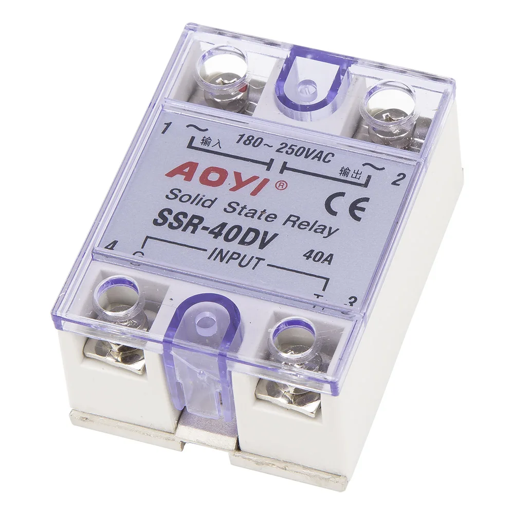 

SSR-40DV 40A твердотельный регулятор напряжения 40DV SSR специально для регулятора напряжения SCR