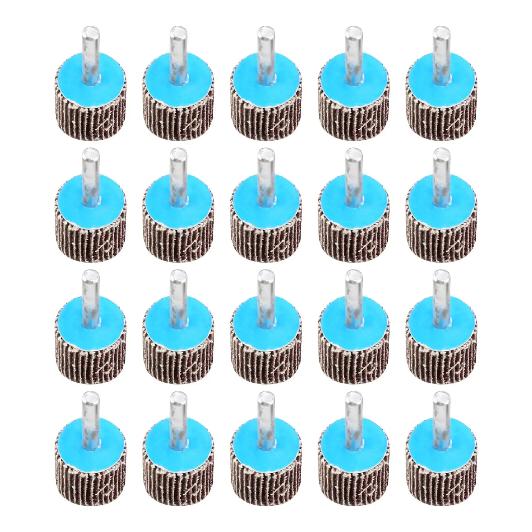 

20 Pack Mounted Flap Wheel 80 Grit Aluminum Oxide Sanding Flap Wheels for Drill - Abrasive Grinding Tool