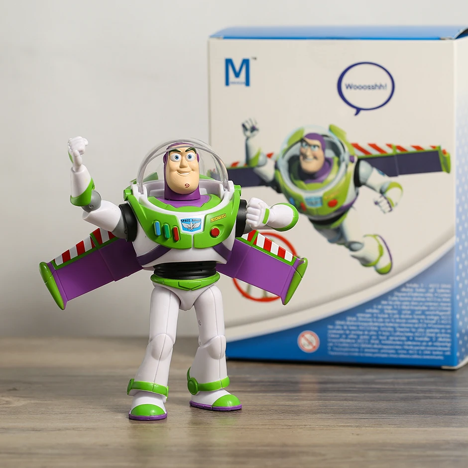 

13cm Talking Buzz Lightyear Toy Story Action Figure PVC Toy Model Doll Collection GIft