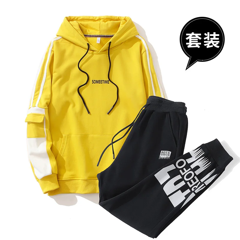 

2022Spring Fashion Men's Round Neck Sweater Pants Suit