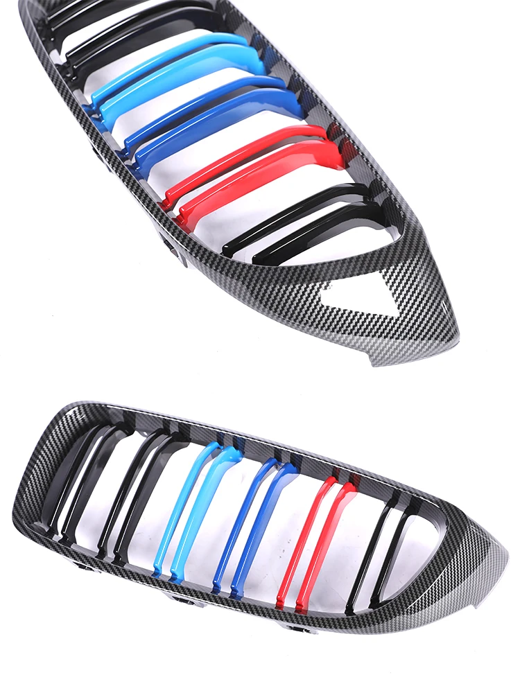 Решетки для переднего бампера BMW 4 серии F32 F33 F36 F80 F82 2013-2020 M4 M Sport из углеродного