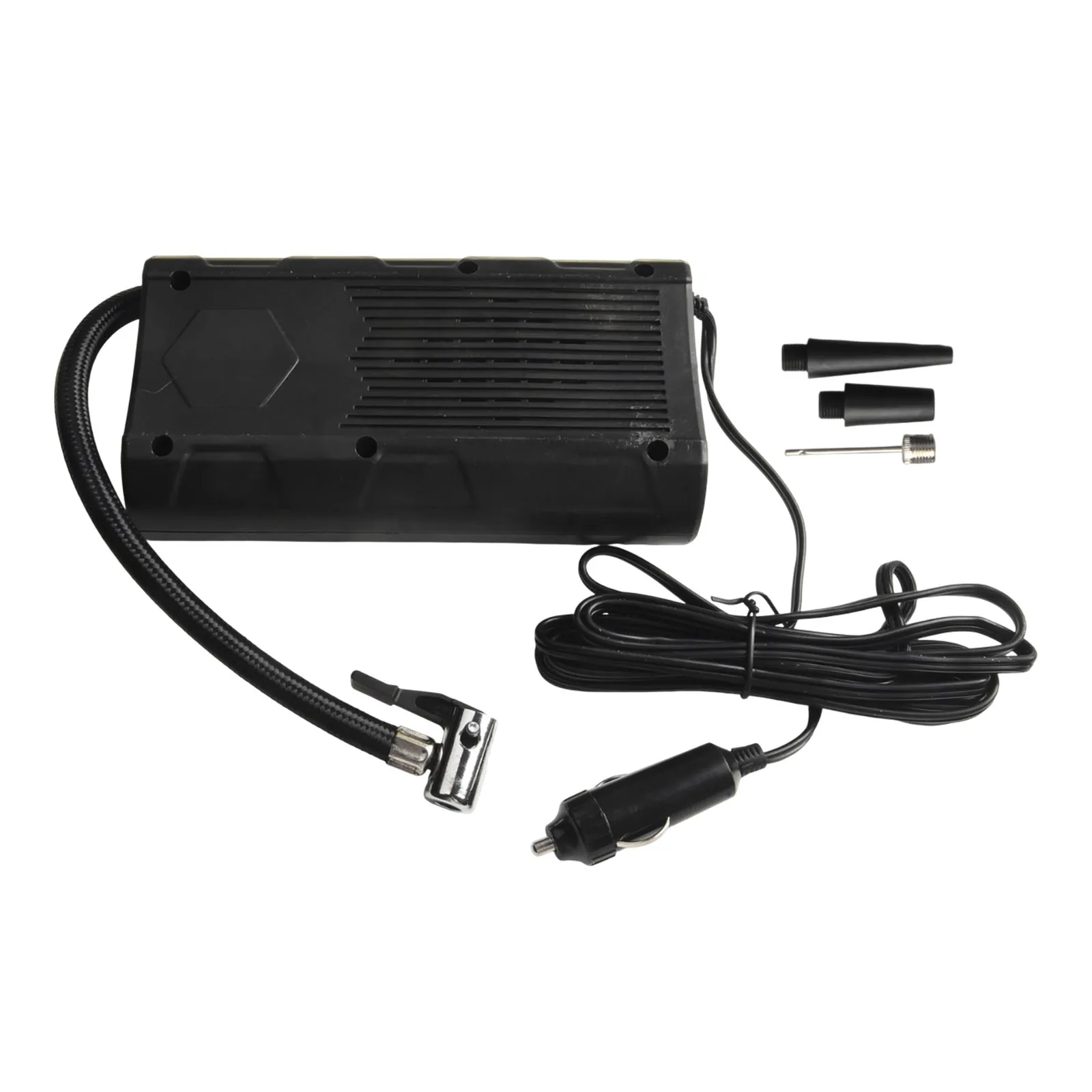 Автомобильный воздушный насос электрический компрессор портативный самоходный