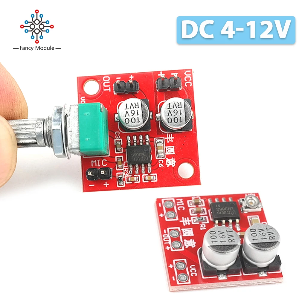 

Микрофонная плата-усилитель LM386 Electret, компактный модуль драйвера динамика с регулировкой громкости для Arduino