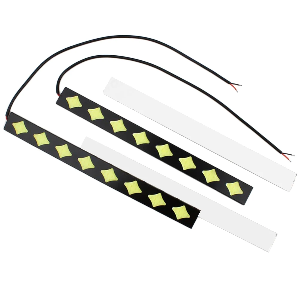 

2 шт., водонепроницаемые гибсветодиодный автомобисветодиодный светодиодные COB дневные ходовые огни