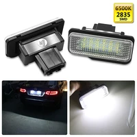 2pcs white license plate led light lamps 12v for mercedes benz w203 20012007 w211 20032009 w219 20042010 r171 car accessories