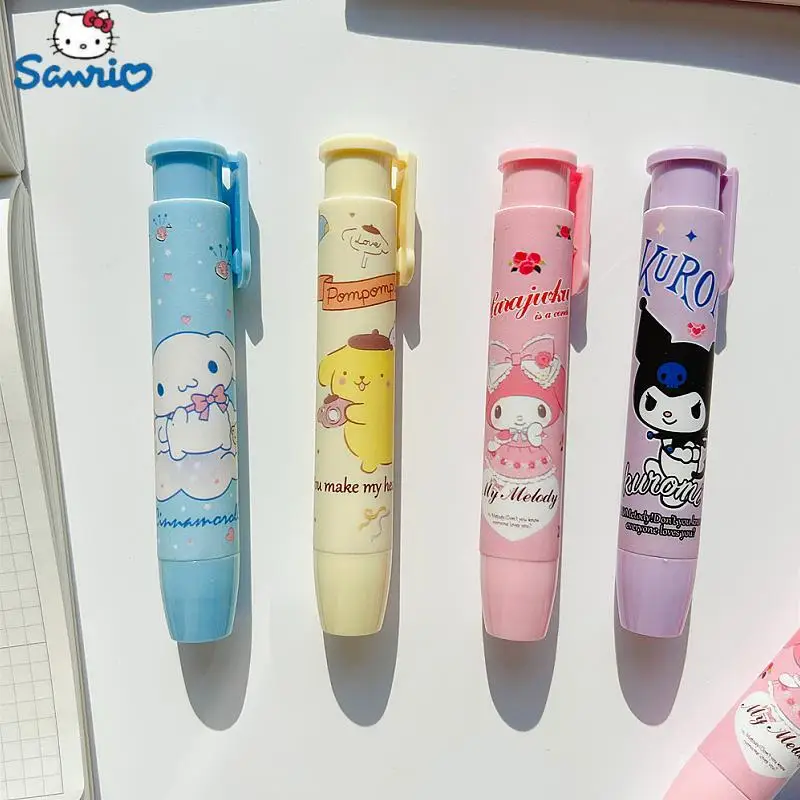 

Новинка Sanrio ластик для пресса 12/24 шт. милые канцелярские товары для студентов милый автоматический ластик для чистки резиновый подарок для детей на день рождения Оптовая продажа