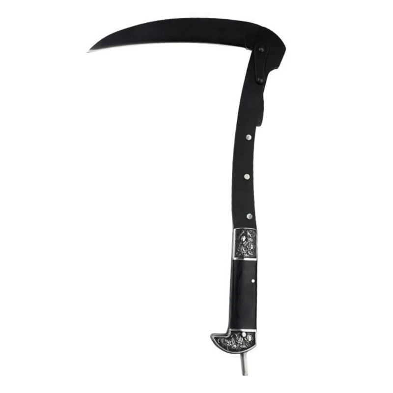 Classical National Style Design Folded Weeding Sickle with Nylon Bag Sharp Steel Blade For Outdoor/ Adventure/ Gardening