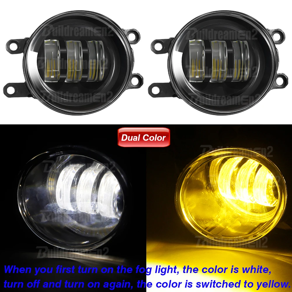 

2 X зеркальные линзы, противотуманные фары в сборе, 30 Вт, H11, Автомобильные противотуманные фары DRL для Toyota Highlander 2014, 2015, 2016, 2017, 2018, 2019