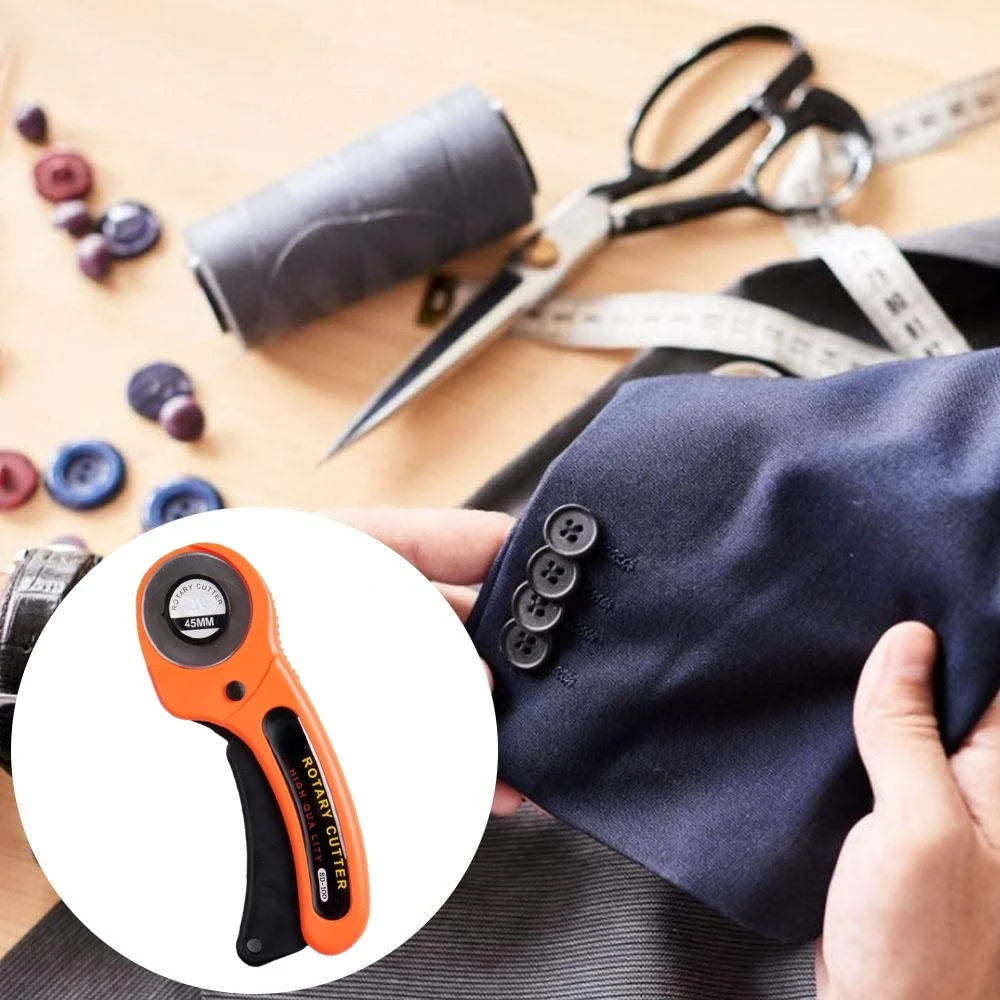 Кожевенное ремесло 45 мм ротационный резак для кожи ткани круговое лезвие сделай