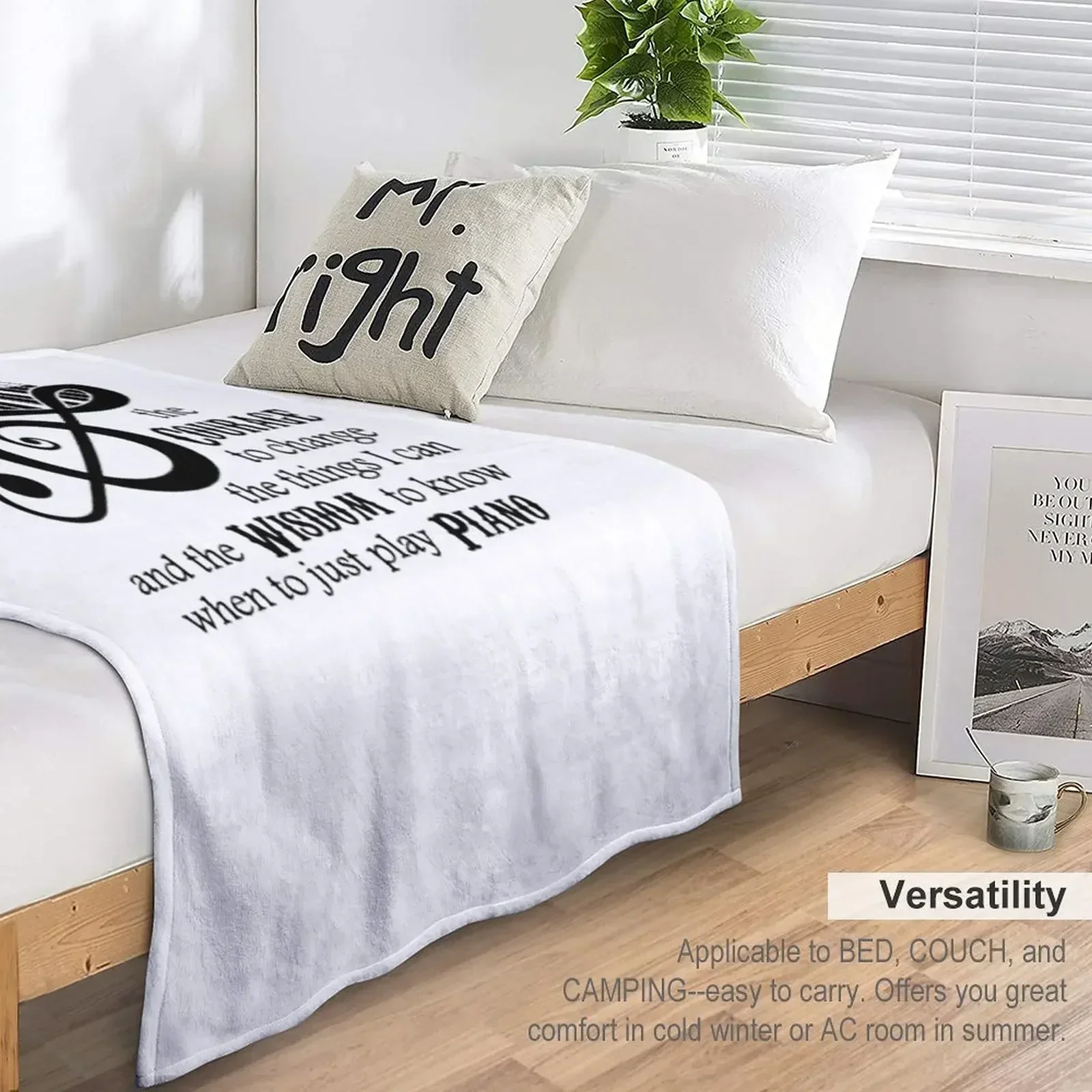 God Serenity Grant Me The To Ccept Things Одеяло для фортепиано детских украшений Плед на диван