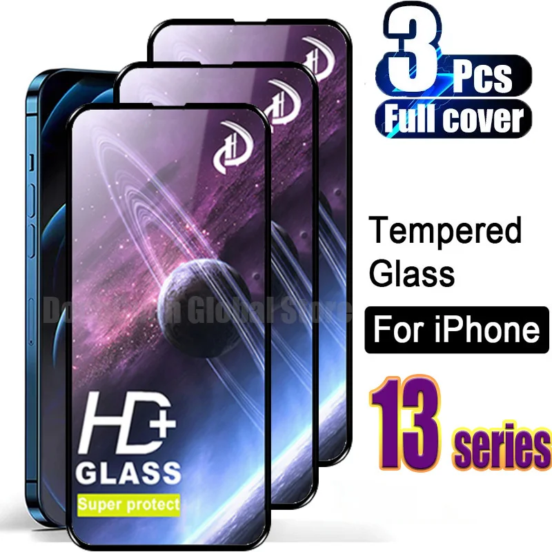 

3 шт., HD + Защитная пленка для экрана iPhone 13 Pro Max Mini