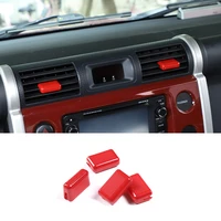 for 2007 2021 toyota fjcruiser abs red car styling car air conditioning adjustment button rod cover car interior accessories