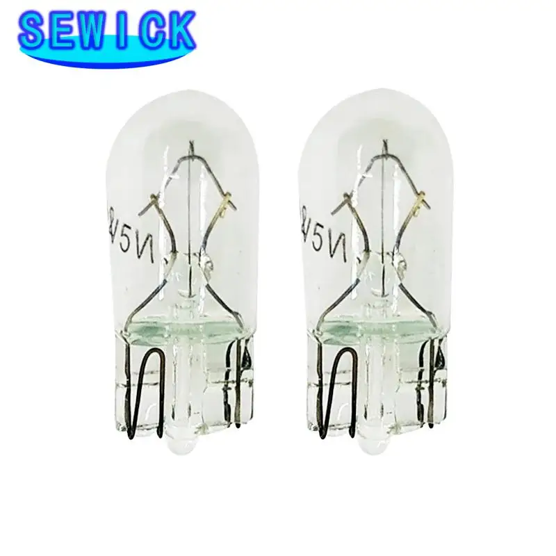 100Pcs White T10 W5W 501 194 Clear Signal Lamp Glass 12V 5W W2.1x9.5d Single Filament Car Bulb Auto Light | Автомобили и