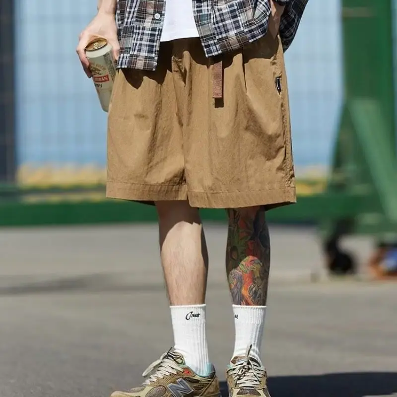 

2023 Fashion Men's Clothing Summer Shorts Cotton and Linen Loose Top Casual Shorts Suit Holiday Combination Sportswear C41