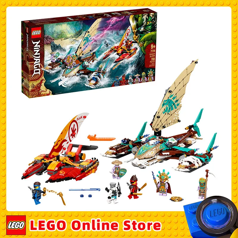 

LEGO & NINJAGO Catamaran Sea Battle 71748 Building Kit Ninja Playset Featuring Catamaran Toys NINJAGO Kai Jay and Zane for Gift