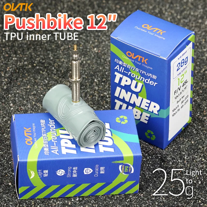 

OVTK 12 дюймовая внутренняя труба для балансировки велосипеда 12x1, 5/1, 75 для детского велосипеда французский клапан 45 мм гоночная велосипедная шина из термопластичного полиуретана супер светильник