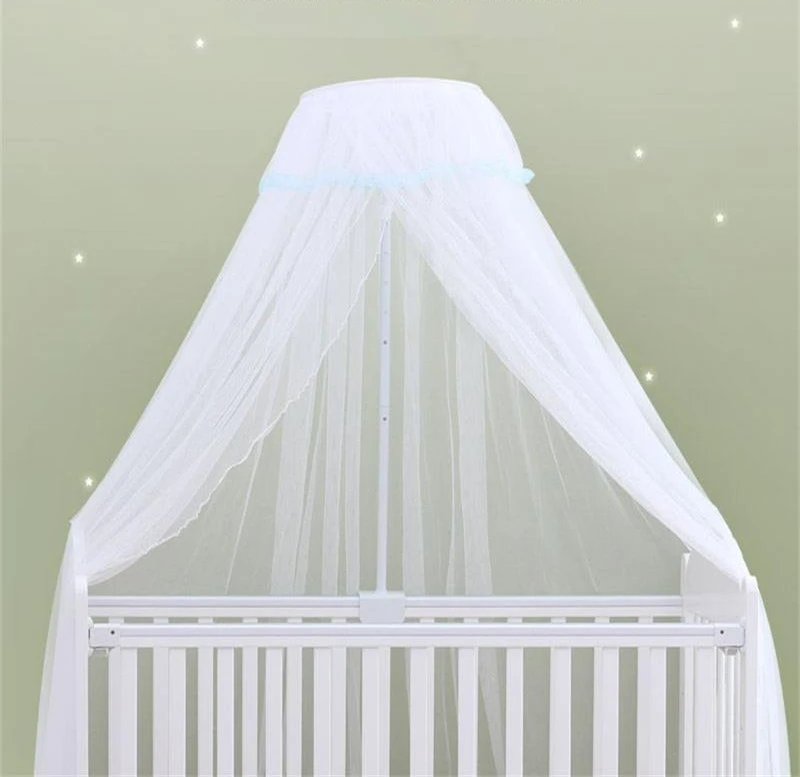 

Crib Mosquito Net Baby Mosquito Net Clip with Bracket Palace Dome Folding Mosquito Net with Metal Support Shelves for Baby Cribs