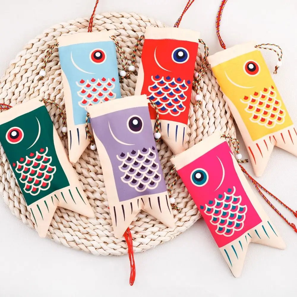 

Подвесная сумочка на удачу для автомобиля, украшение Hanfu, подвеска в японском стиле, саше, кошелек для мелочи и карпа, сумочка для украшений