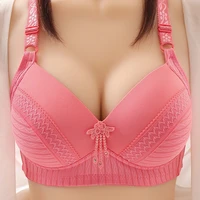 no steel ring storage auxiliary breast enhancement underwear womens top support gathered breathable anti sagging bra