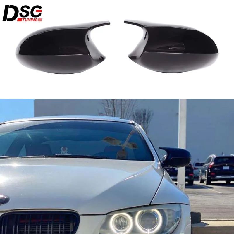 Черные глянцевые колпачки для зеркала заднего вида из АБС-пластика BMW 3 серии E90 E91