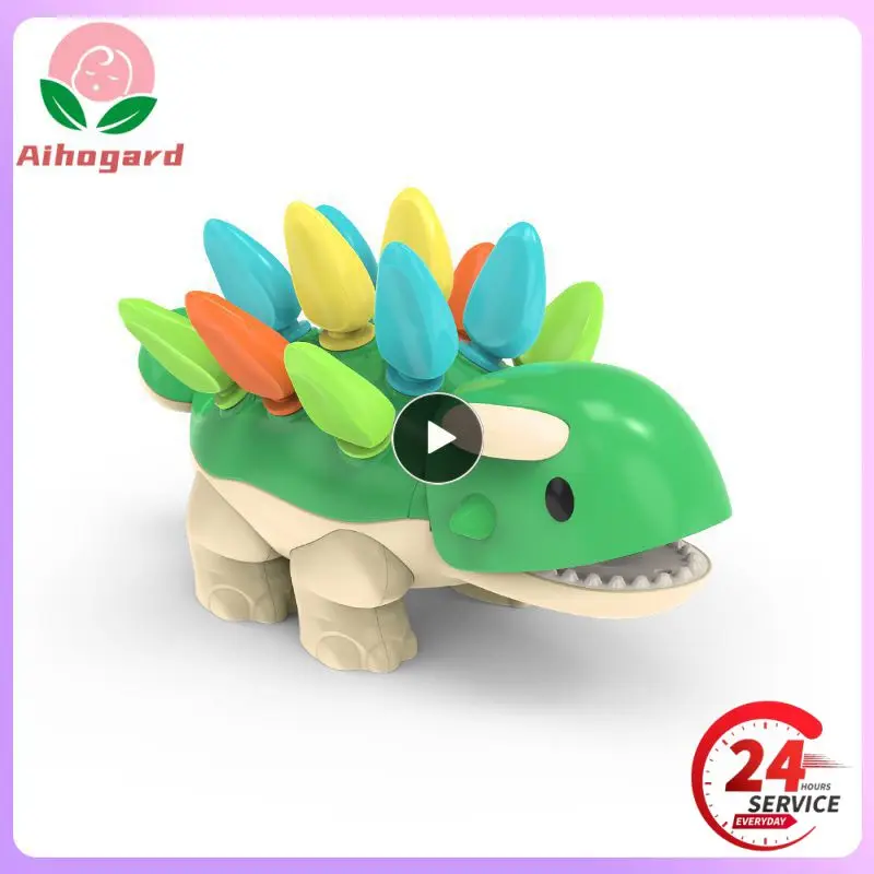 

For 1 2 3 Year Old Boy Girl Green Dinosaur Easy To Store Number Recognition Baby Toddler Toys Puzzle Lovely Dinosaur Shape Funny
