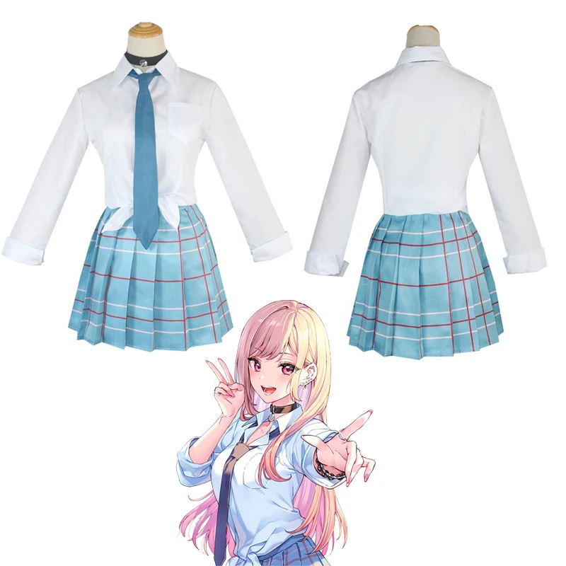 

My Dress-Up Darling Marin Kitagawa Anime Cosplay Costume Women Sailor Skirt High School Uniform JK Outfit Halloween Carnival Set