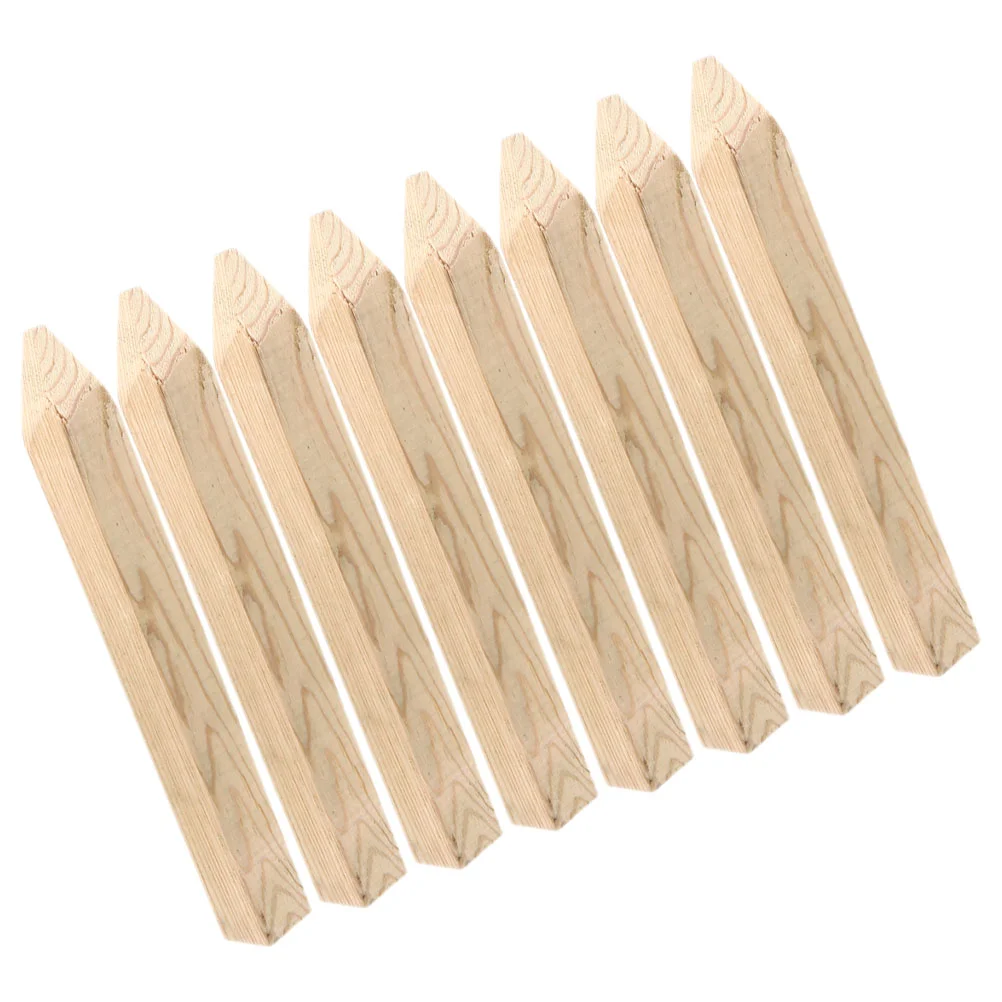 

Flower Bed Border Measurement Stakes Wooden Ground Yard Garden Fence Decoration