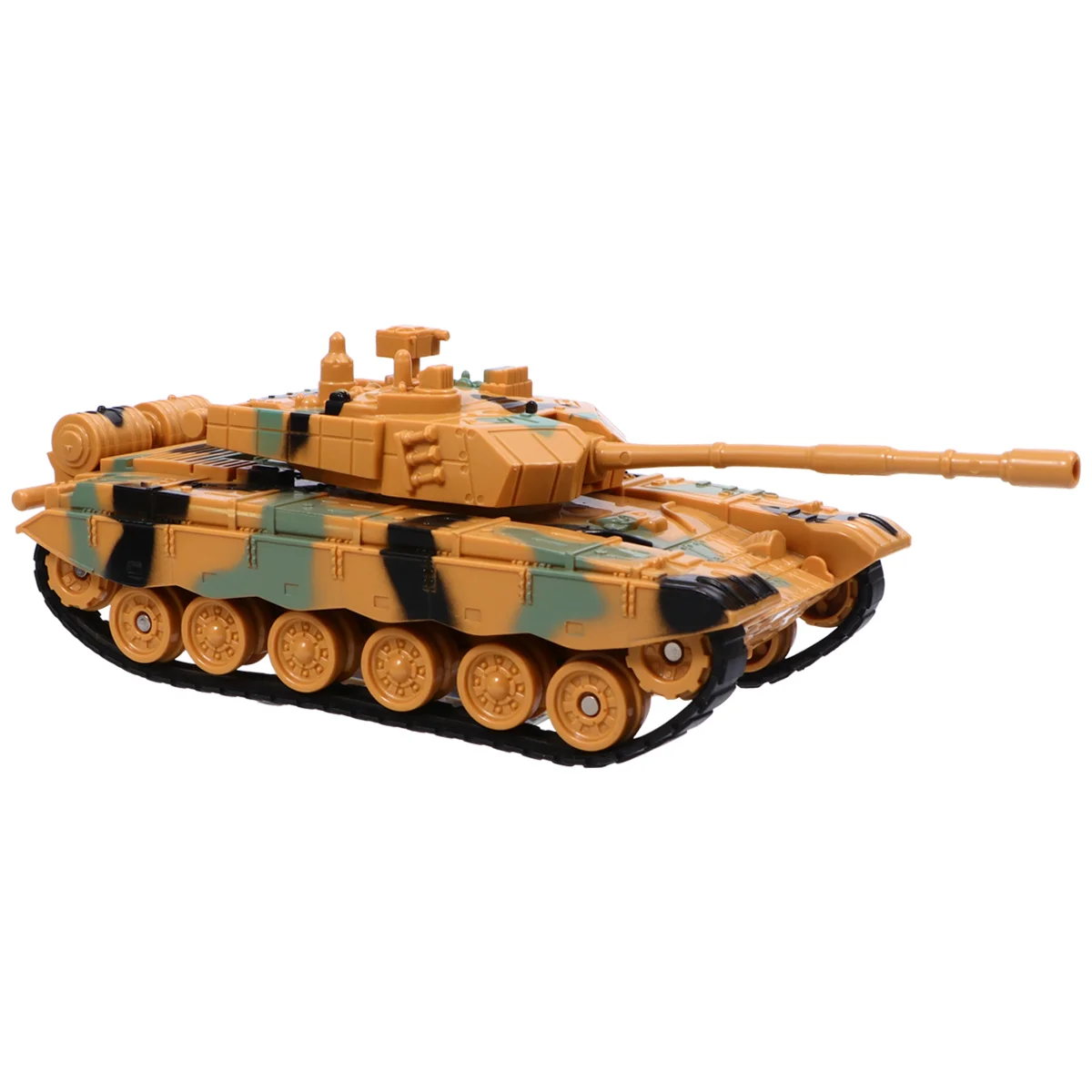 

Игрушечный танк с эмуляцией для детей (желтый камуфляж)