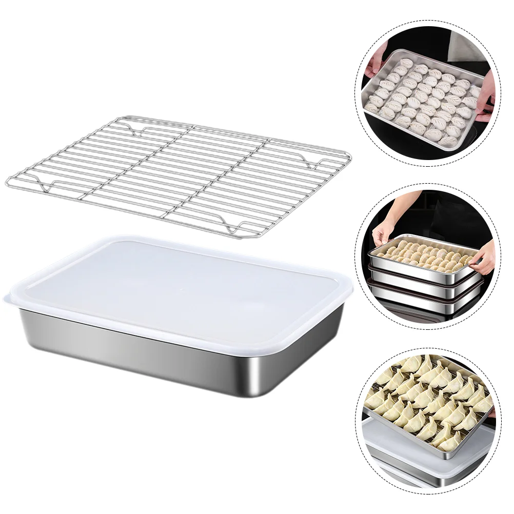 

Box Storage Dumplings Fridge Organizer Container Freezer Dumpling Containers Tray Wonton Kitchen Refrigerator Vegetable Serving