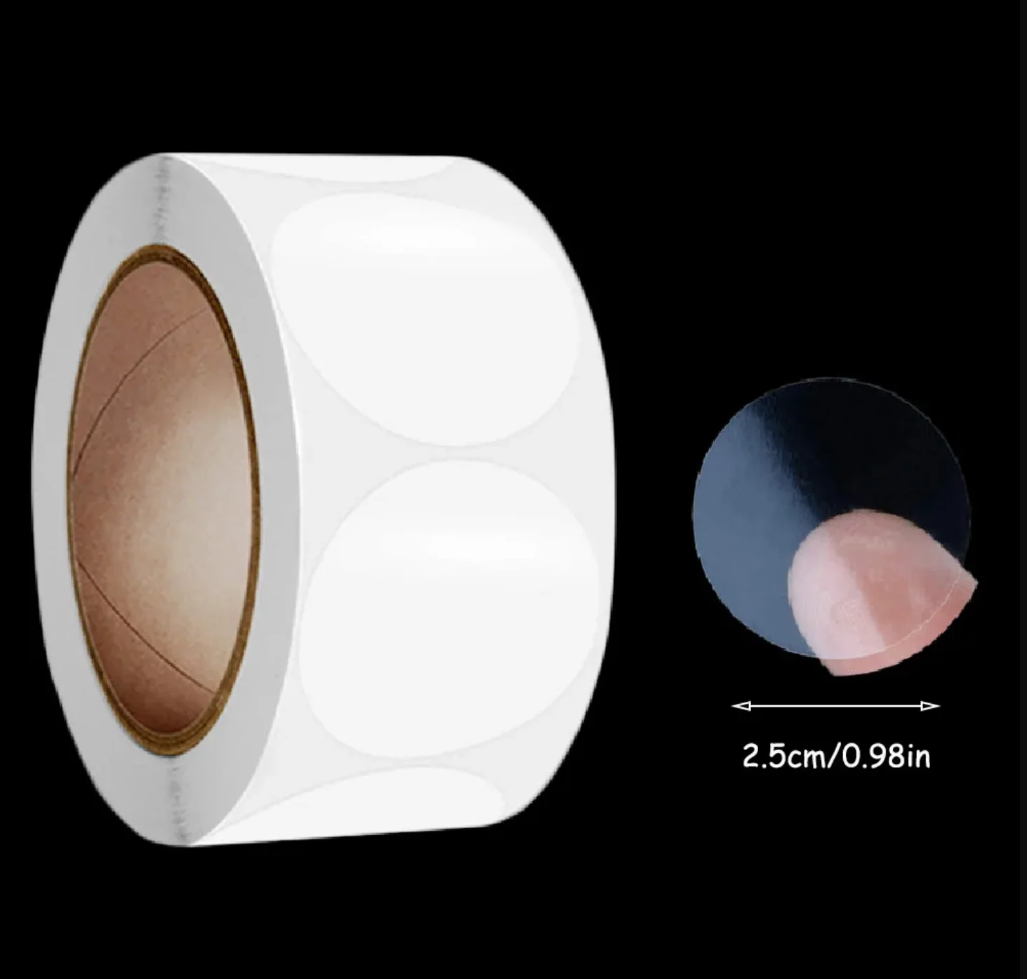 

Прозрачные круглые наклейки 500 шт.