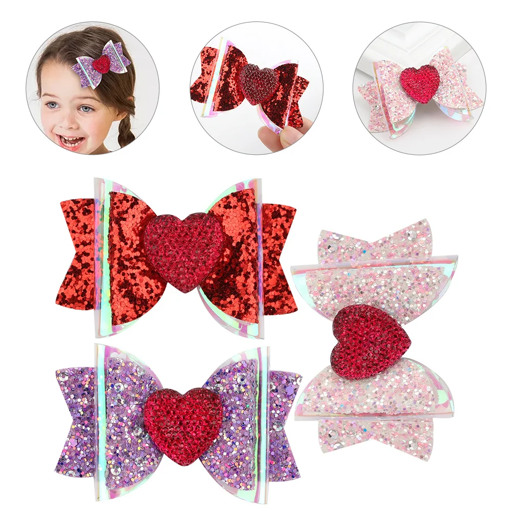 Заколка для волос с бантом заколки бантиками малышей блестки девочек и детей