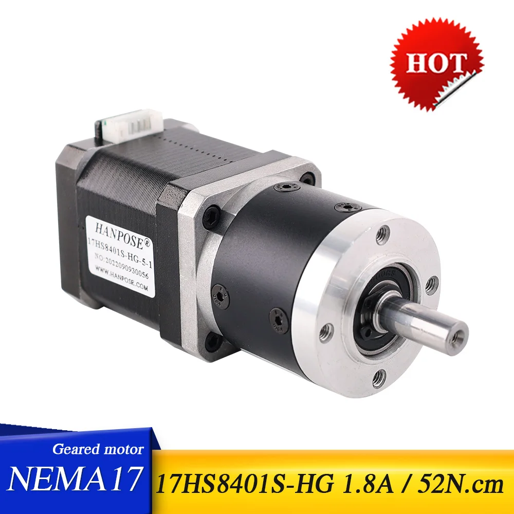 Двигатель шаговый Шестеренчатый 1 8 А 52 Н см градусов редукция 17 hs8401s-hg 5-1 16-1 80-1