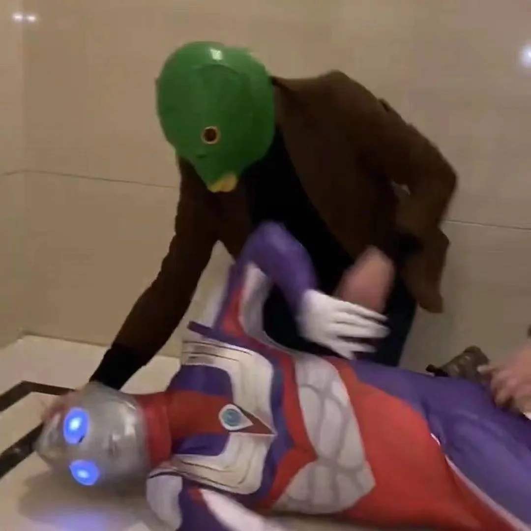 Маскарадная маска для головы рыбы на Хэллоуин зеленая голова милая