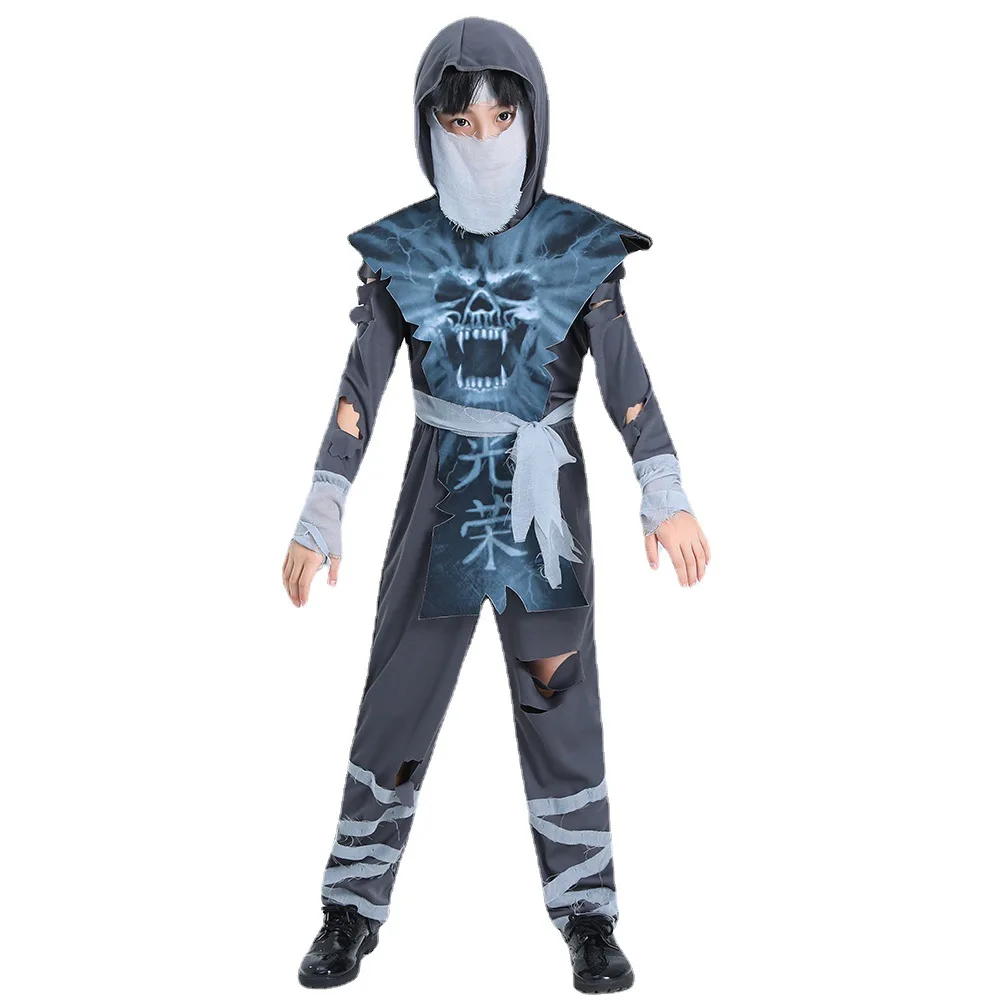 

Scary Zombie Ninja Costume Cosplay Halloween Costume for Kids