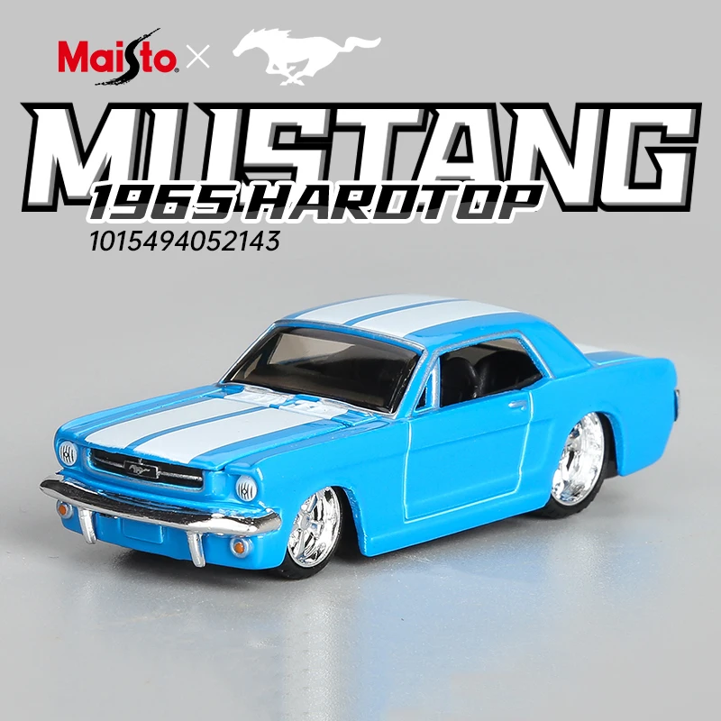 

Maisto 1:64 1965 Ford Mustang Hardtop Die-casting Alloy Car Model Small Scale Car Model Toys Collectibles Ornaments Children