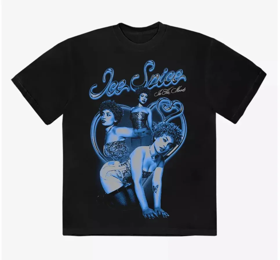 Ice Spice Collage my heart T-Shirt Unisex S-234XL Black