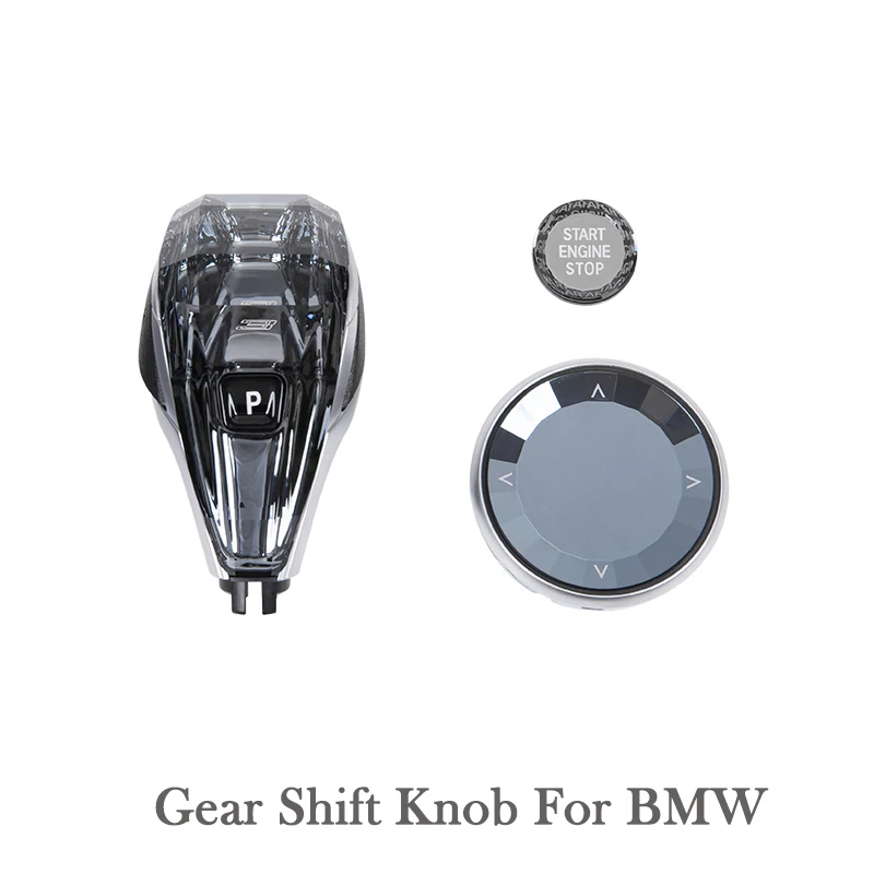 

Crystal Gear Shift Knob Handle Gearbox Lever Stick Head Start Button For BMW X3 F25 X4 F26 X5 G05 F15 E70 X6 F16 G06 E71 X7 G07