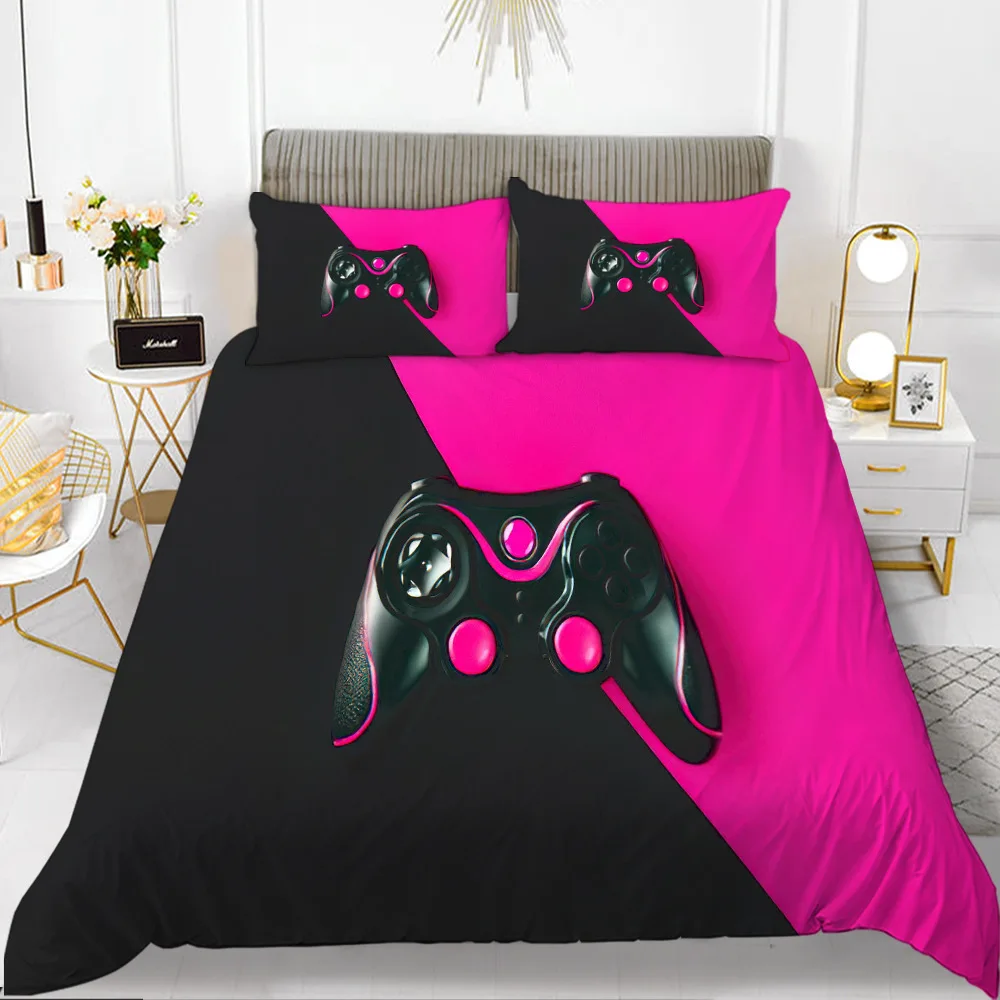 

Геймпад с пуговицами, пододеяльник, чехол для детей, набор детской игрушки, наволочки размера King Queen