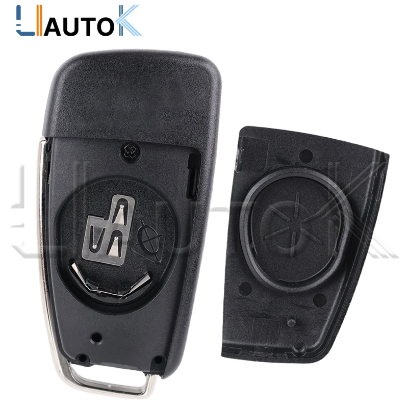 Пульт дистанционного управления 8P0 837 220 D для Audi A1 A6L A6 A3 S1 S3 Q3 TT 2005+ 433 МГц ASK ID48 с чипом, 3 кнопки, выкидной ключ, 8P0837220D, без логотипа (art.: 3920dbad008af) - 3920dbad008af