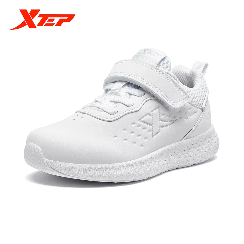 

Xtep Children's Sport Shoes Boys And Girls Non-slip Sports Shoe Velcro Lightweight Breathable Running Shoes 681416119557