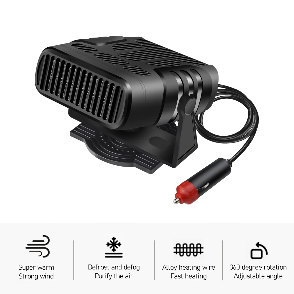 Car Heater 12V/24V 120W 200W Portable Car Heater Fan 2 IN 1 Cooling Heating Auto Windshield Defroster Car Anti-Fog Heater images - 6