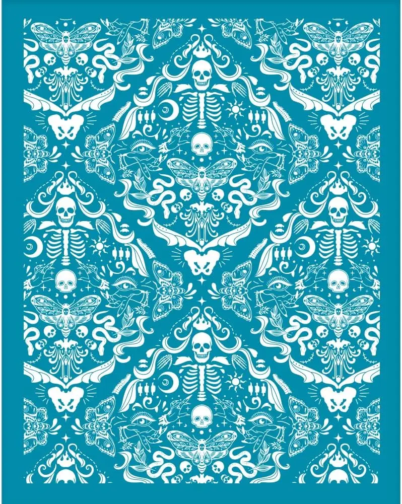 

Глиняный трафарет с черепом