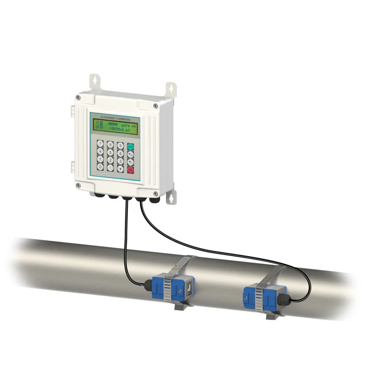 

Пульт дистанционного управления фиксированный датчик расхода жидкости для промышленного RS485 Ультразвуковой счетчик воды