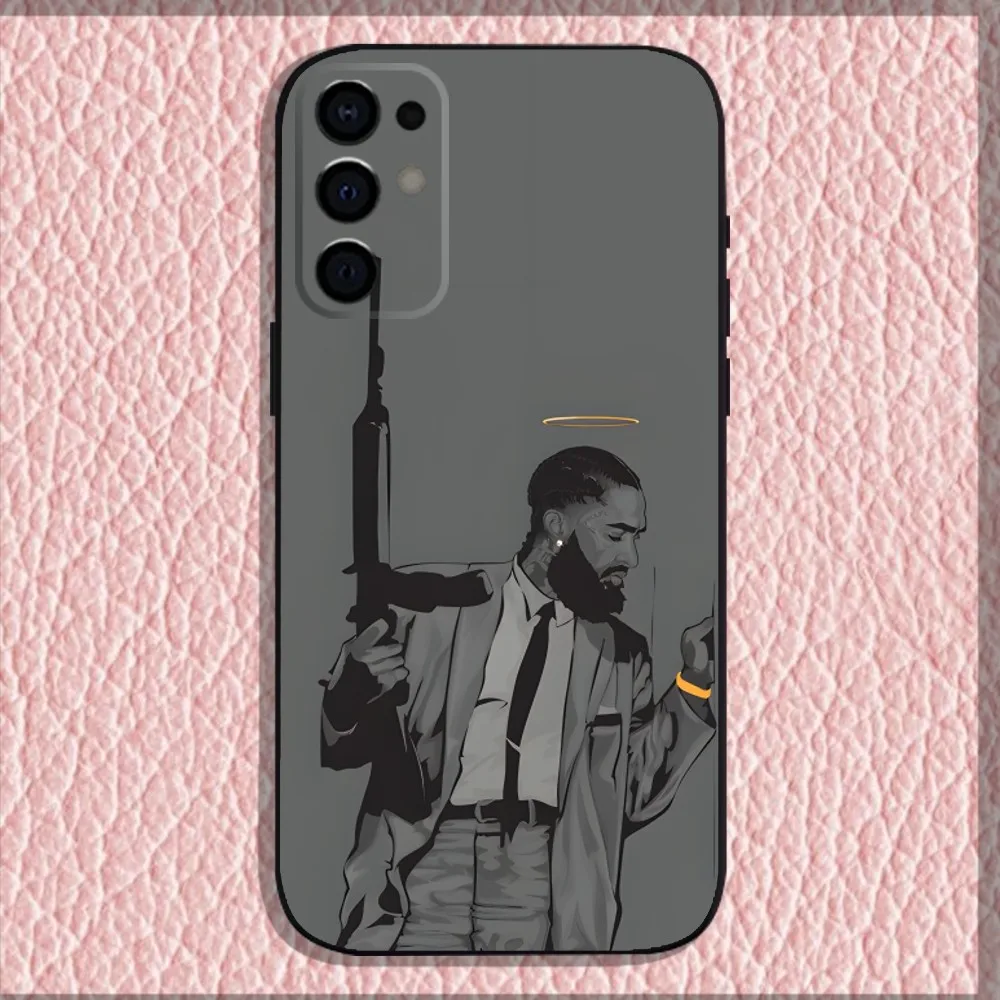 Чехол для телефона N-NipseyS Rapper H-HussleS Samsung S24 S21 S22 S23 S30 Ultra S20 Plus Fe Lite Note 10 9 5G черный