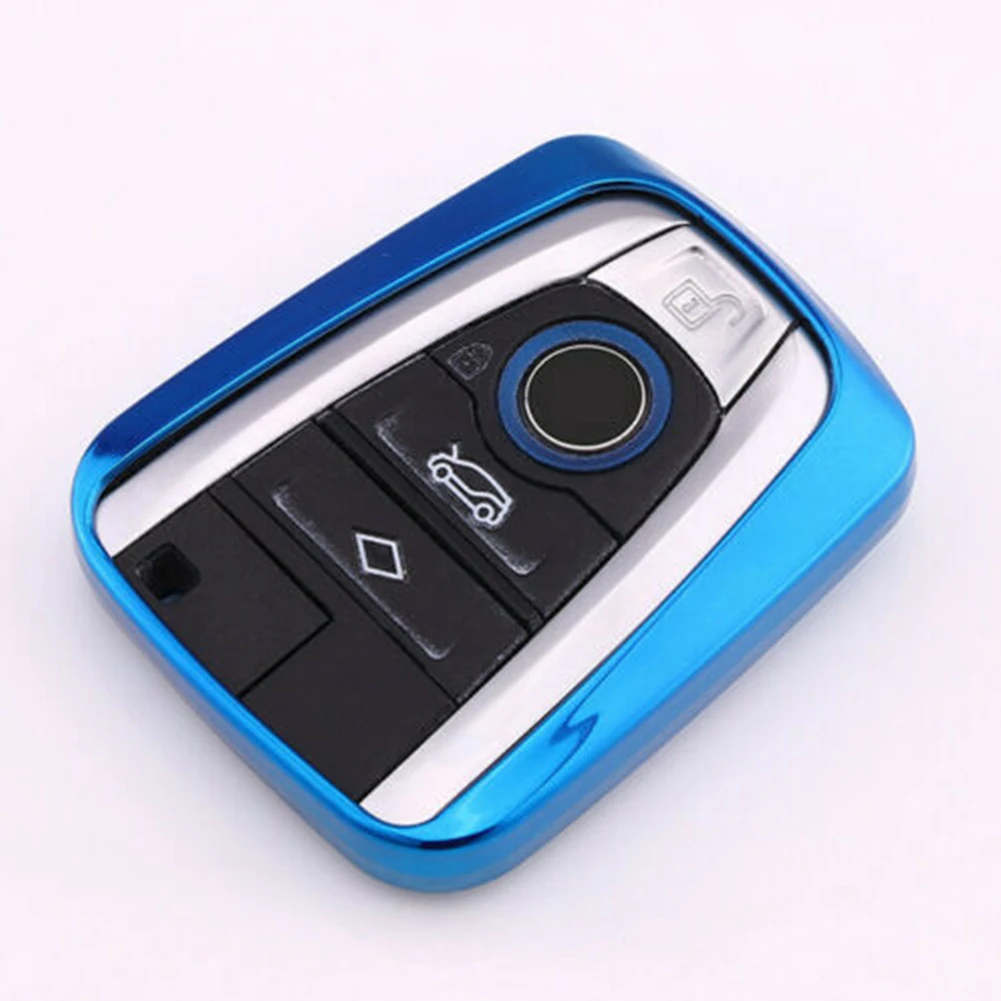 

Soft Smart Remote Key Fob Case Cover TPU Shell Protector For BMW I3 I8 Series Silver/pink/red/purple/blue Car Accessories